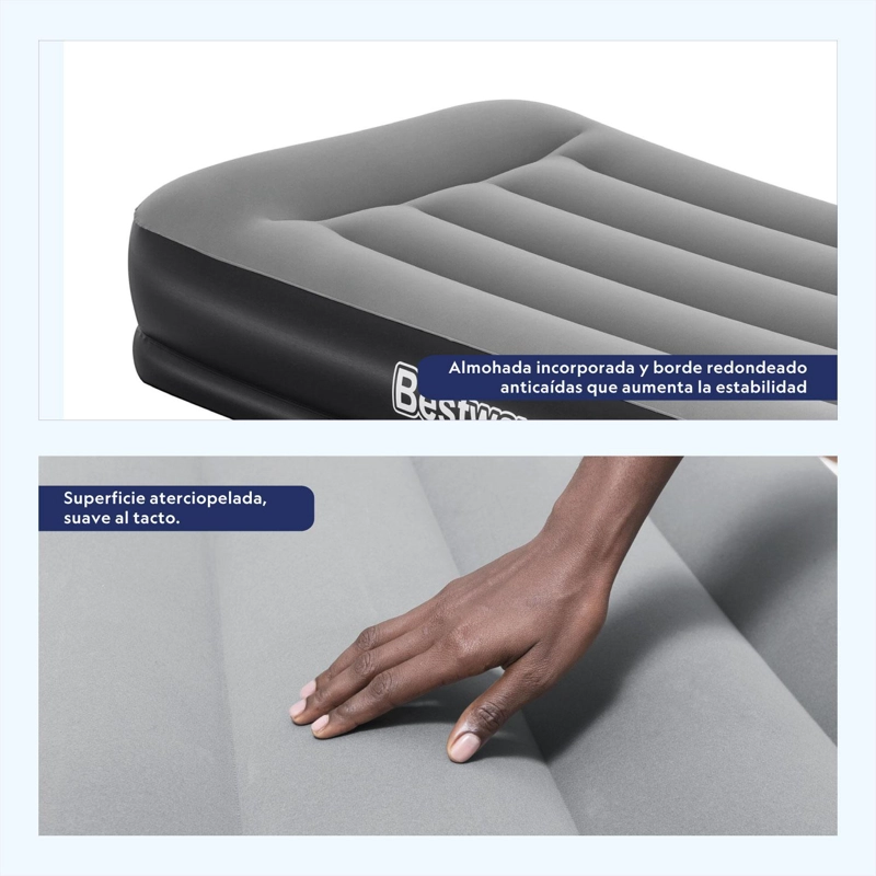 COLCHON INFLABLE ELE CTRICO 1,5 PLAZA 191X97X36CM BESTWAY - 4