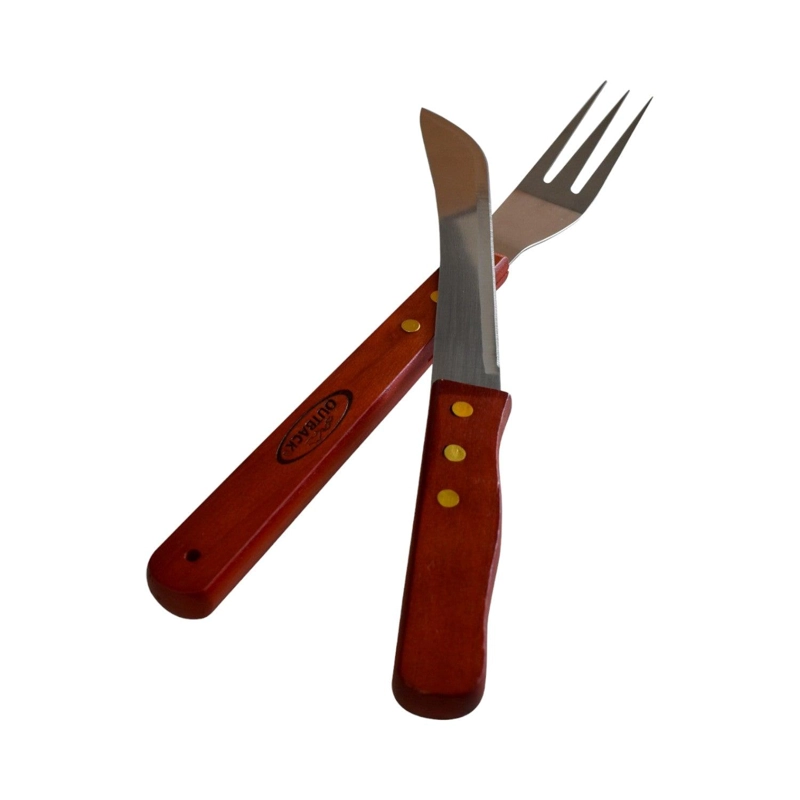 SET OUTBACK CUBIERTOS ASADO 2 PIEZAS ACERO - 2