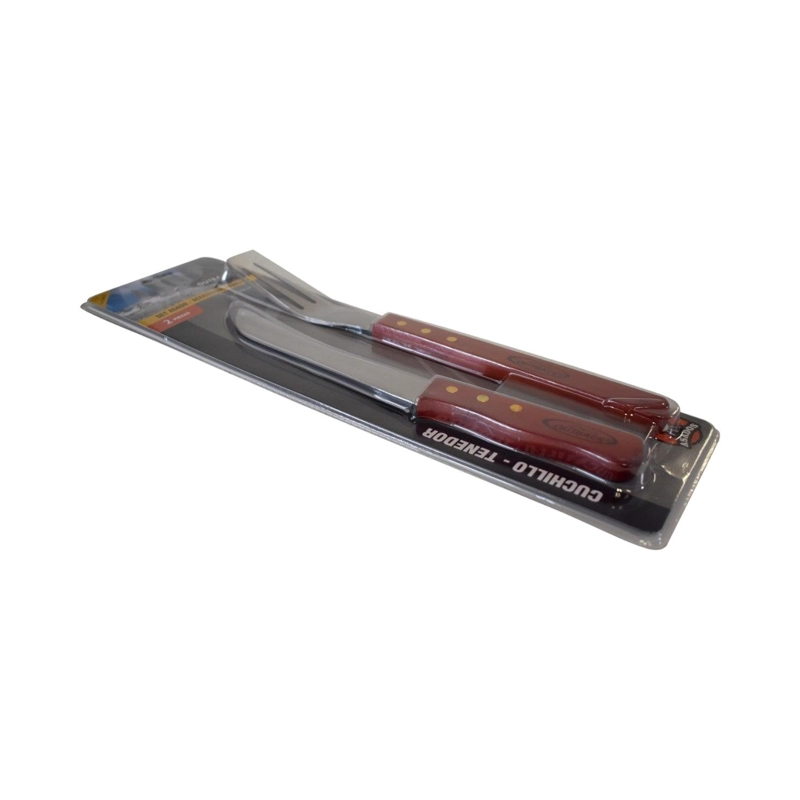 SET OUTBACK CUBIERTOS ASADO 2 PIEZAS ACERO - 5