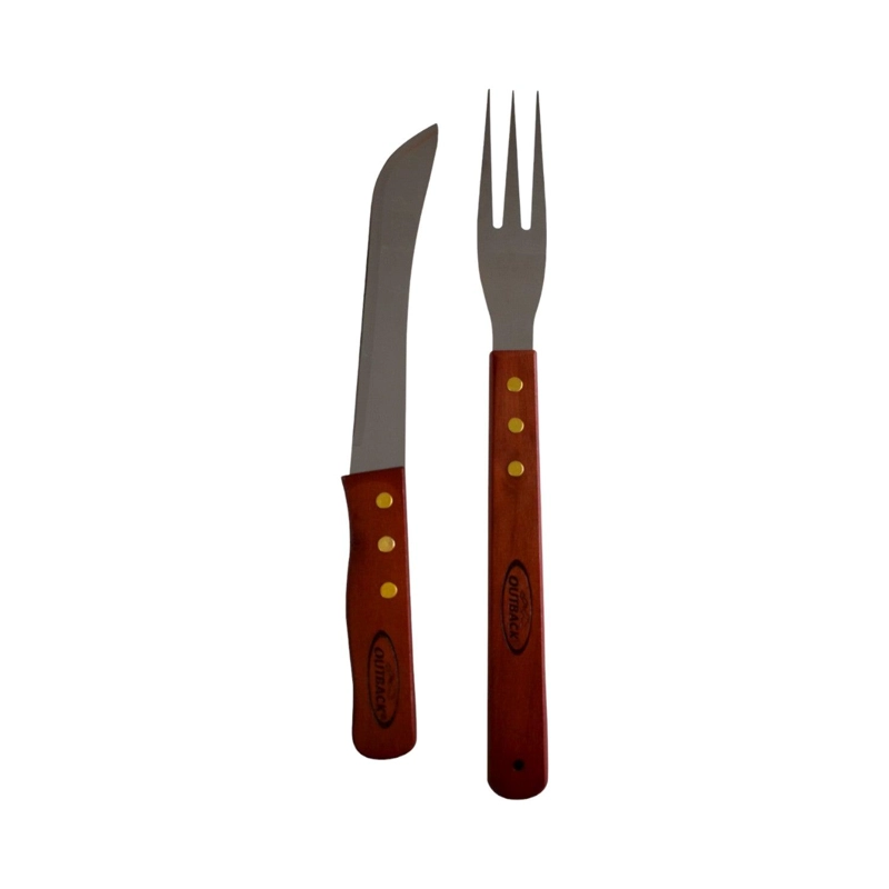 SET OUTBACK CUBIERTOS ASADO 2 PIEZAS ACERO - 6