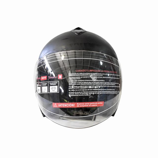 CASCO MODELO HALF FACE TALLA M COLOR FLAT BLACK - 2