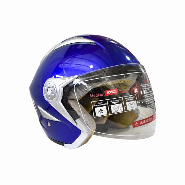 CASCO MODELO HALF FACE TALLA M COLOR DEEP BLUE - 2