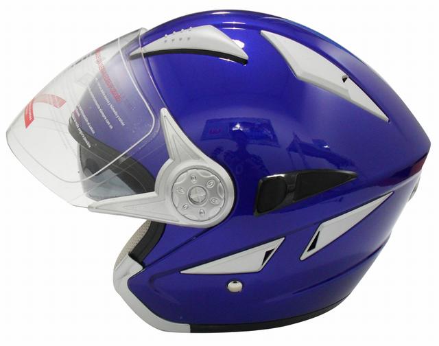 CASCO MODELO HALF FACE TALLA M COLOR DEEP BLUE - 3