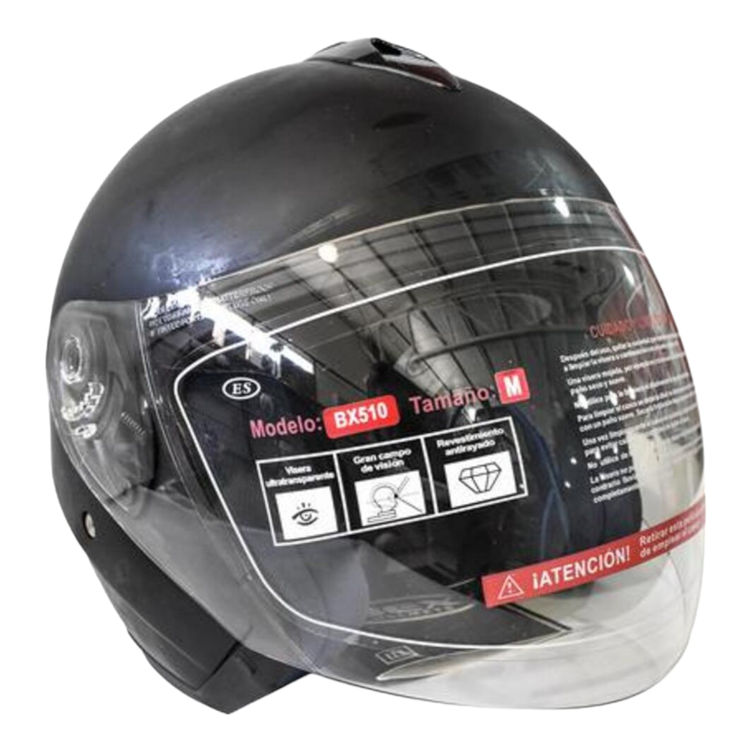CASCO FULL FACE BX510 TALLA L COLOR SILVER CERTIFICADO ECE | BEX - 2