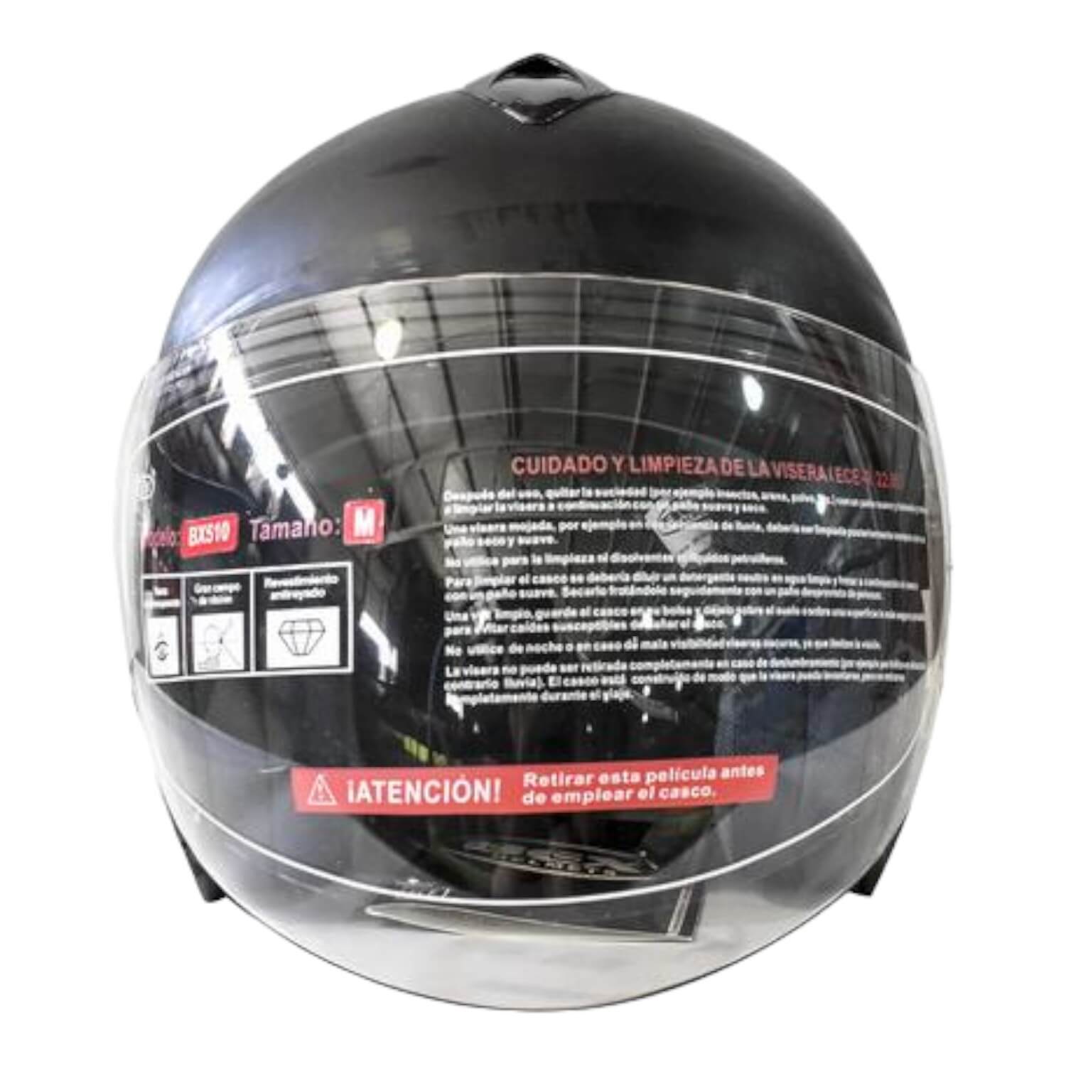 CASCO FULL FACE BX510 TALLA L COLOR SILVER CERTIFICADO ECE | BEX - 5