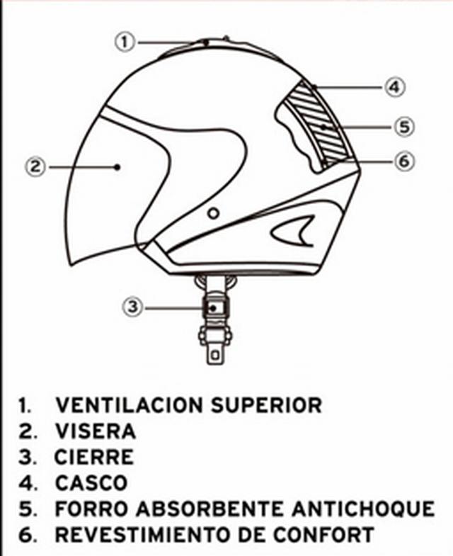 CASCO MODELO HALF FACE TALLA M COLOR BURGUNDHY - 4