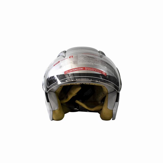 CASCO MODELO HALF FACE TALLA L COLOR SILVER - 2