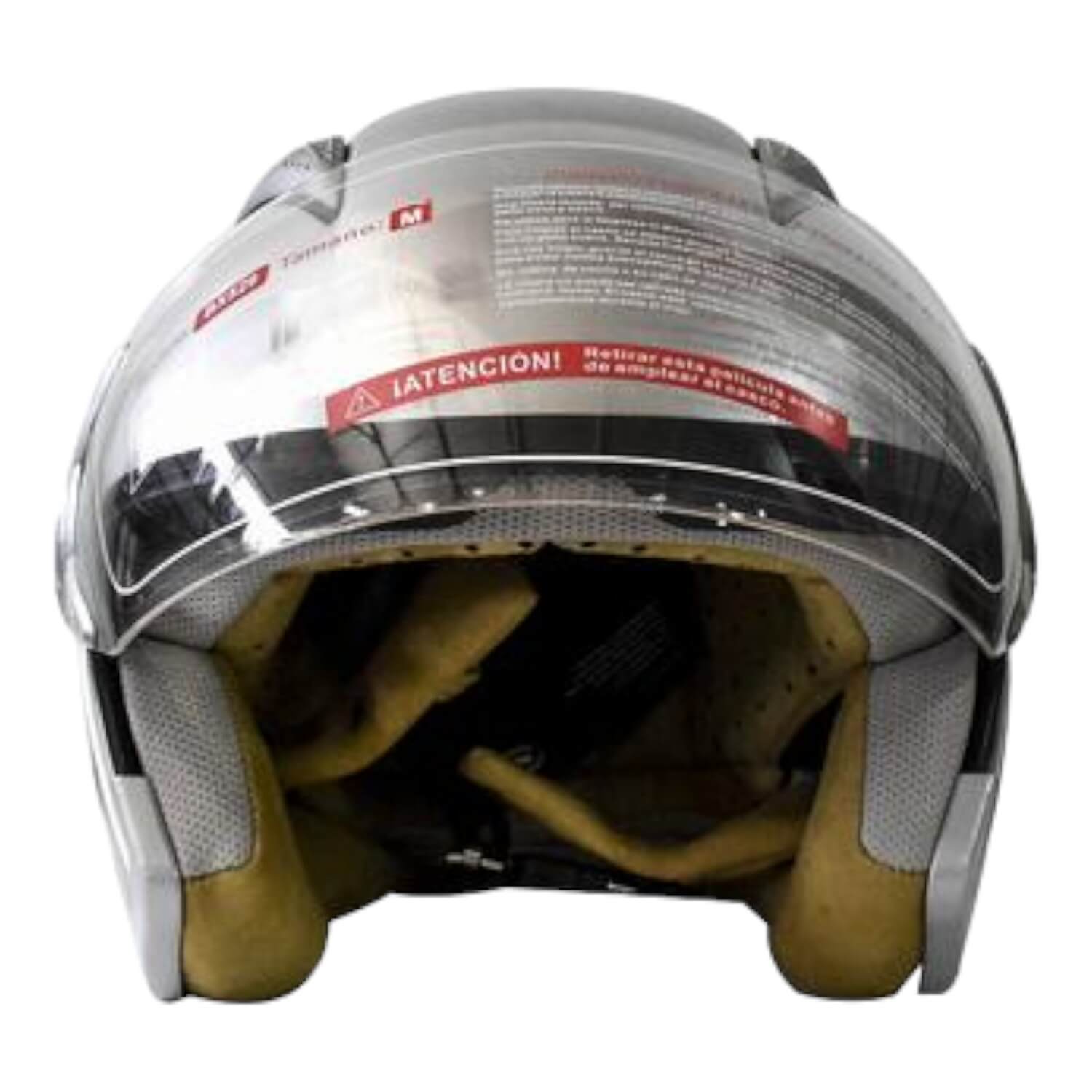 CASCO MODELO HALF FACE TALLA L COLOR SILVER - 7