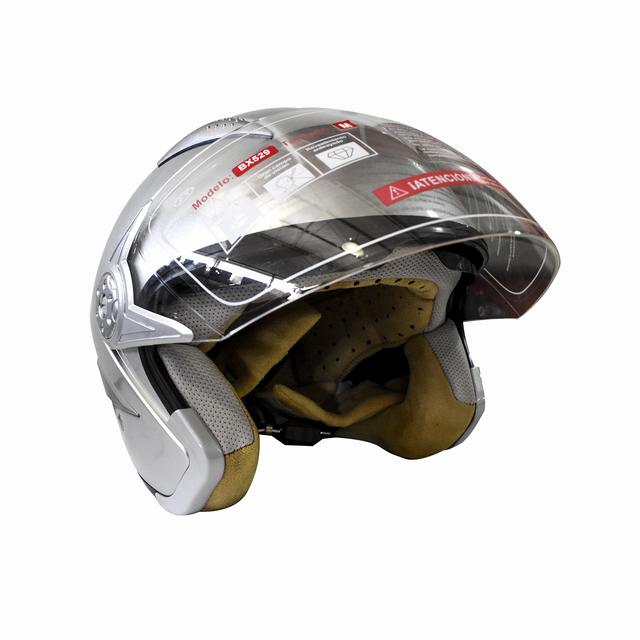 CASCO MODELO HALF FACE TALLA S COLOR SILVER - 3