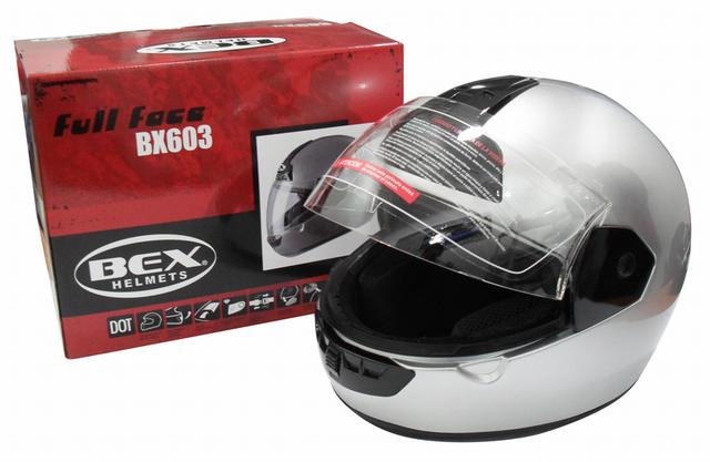 CASCO COMPLETO INTEGRAL TALLA L COLOR SILVER - 2