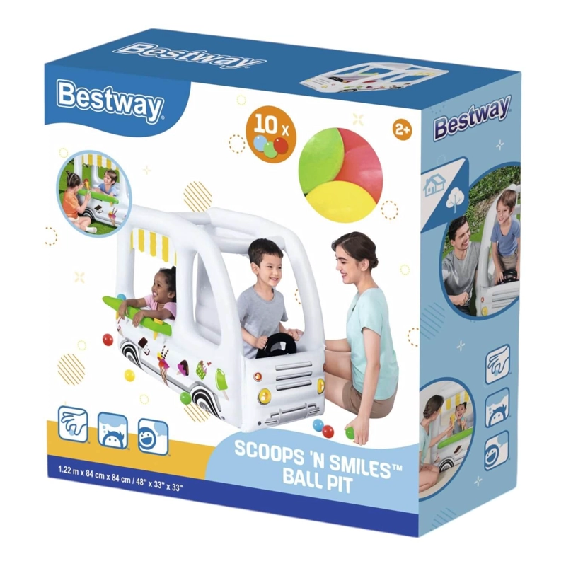 PISCINA HELADOS INFLABLE CON PELOTAS 122X84X84CMS BESTWAY - 3