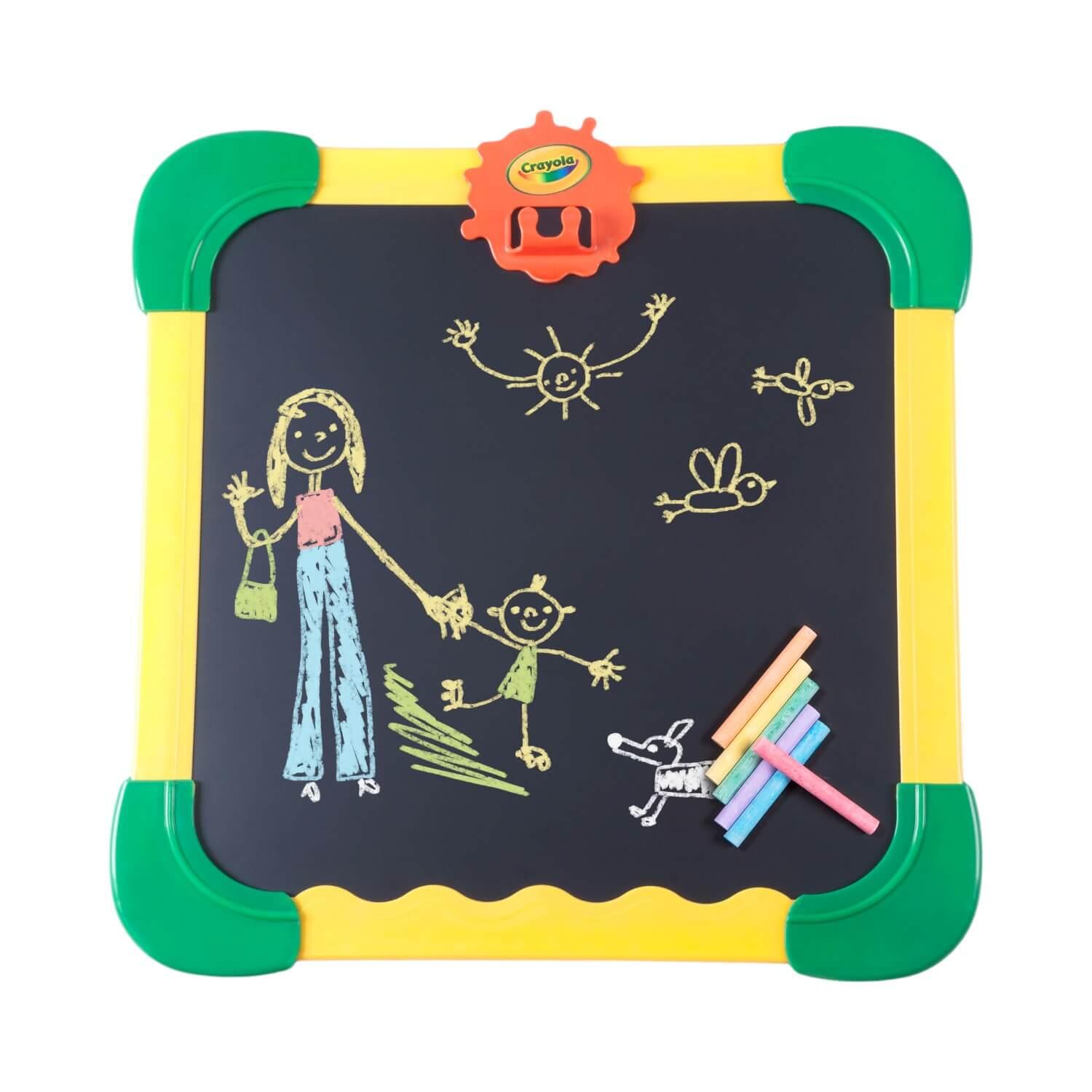 PIZARRA CRAYOLA FP5080 INFANTIL PARED DOBLE CARA 46X46 CM MULTICOLOR
