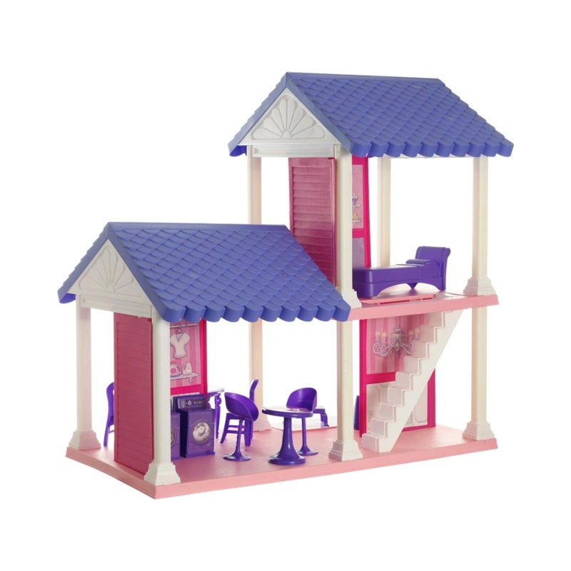 CASITA DE JUEGOS AMERICAN PLASTIC AP90730 MULTICOLOR + ACCESORIOS 94X59X91 CM - 3
