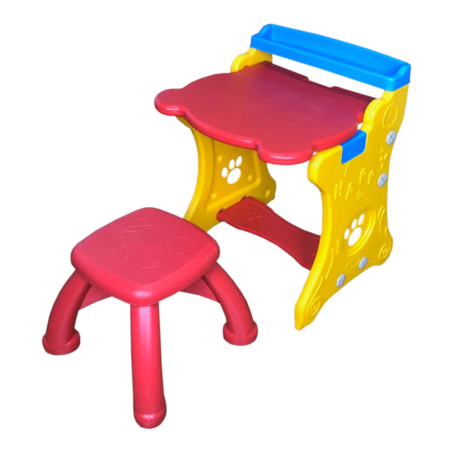 ESCRITORIO INFANTIL GP7005 MULTICOLOR + PIZARRA + BANCO GAMEPOWER GAME POWER - 1