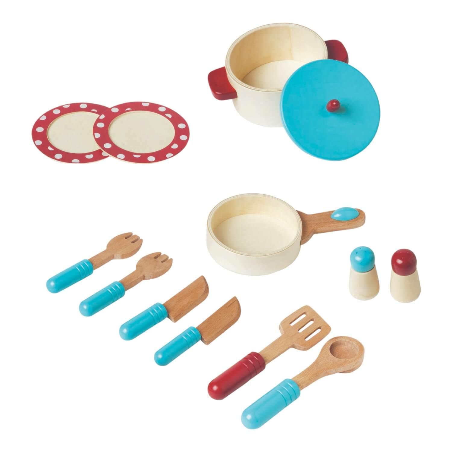ACCESORIOS COCINA COC010 MULTICOLOR JUGUETE DE MADERA 13 PIEZAS GAMEPOWER GAME POWER - 2