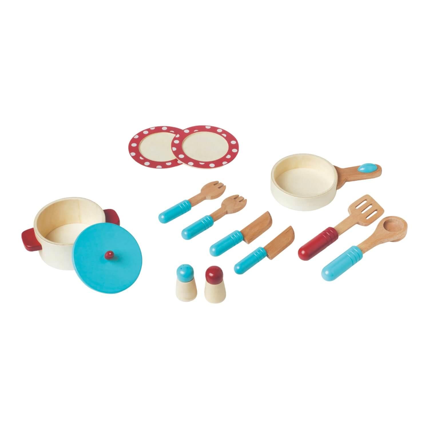 ACCESORIOS COCINA COC010 MULTICOLOR JUGUETE DE MADERA 13 PIEZAS GAMEPOWER GAME POWER - 4