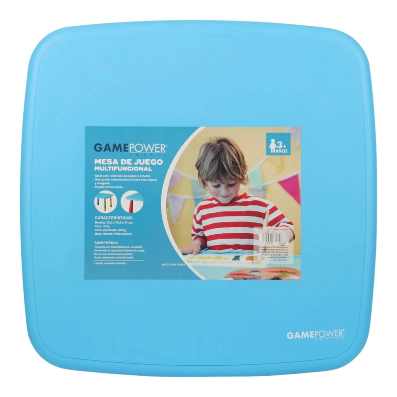 MESA DE JUEGO GP3250 MULTICOLOR INFANTIL PARA NIÑOS 47X70X70 CM GAMEPOWER GAME POWER - 3