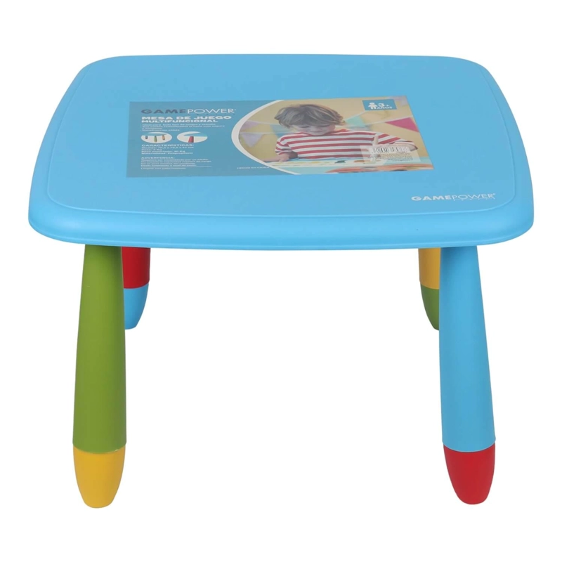 MESA DE JUEGO GP3250 MULTICOLOR INFANTIL PARA NIÑOS 47X70X70 CM GAMEPOWER GAME POWER - 5