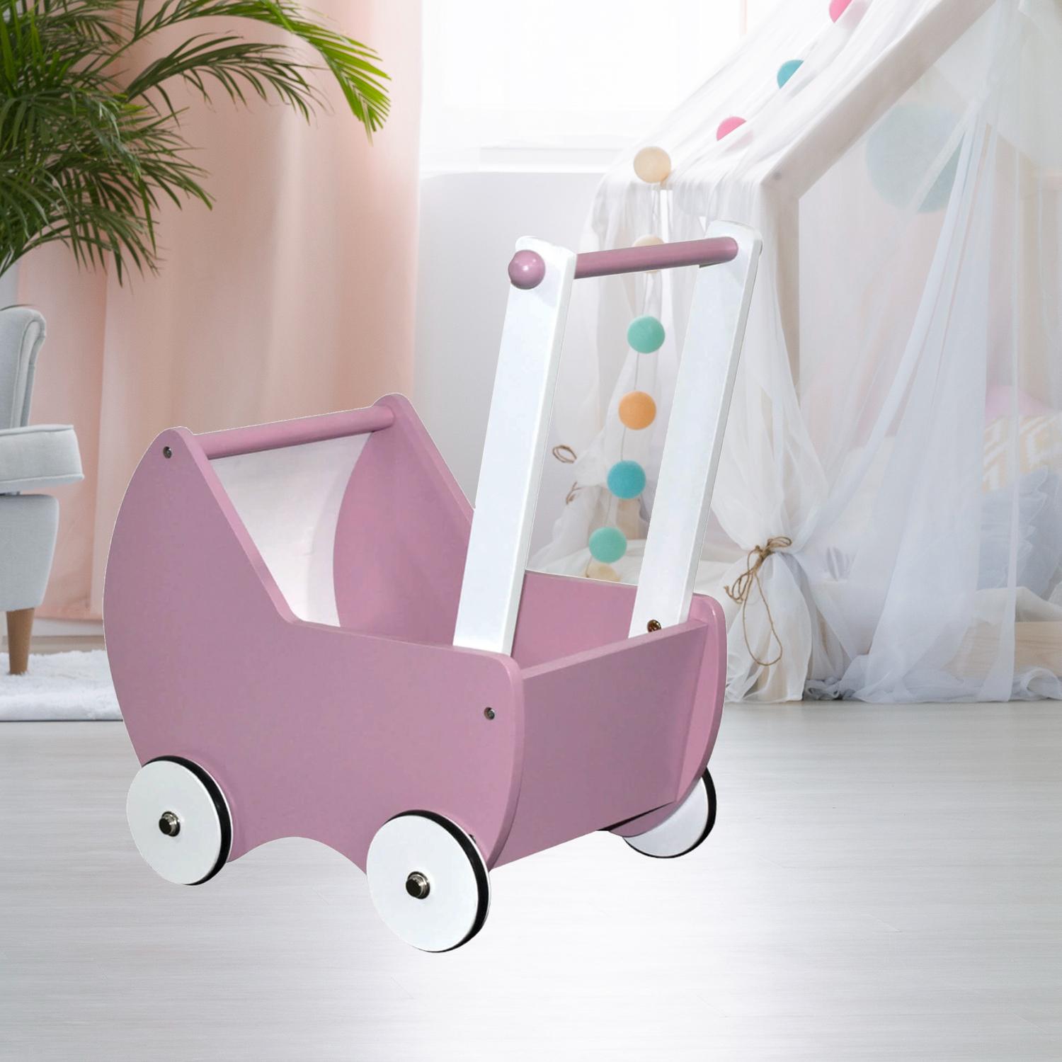 CAMINADOR COCHE MADERA ROSADO 48X28X50 CMS GAMEPOWER - 4