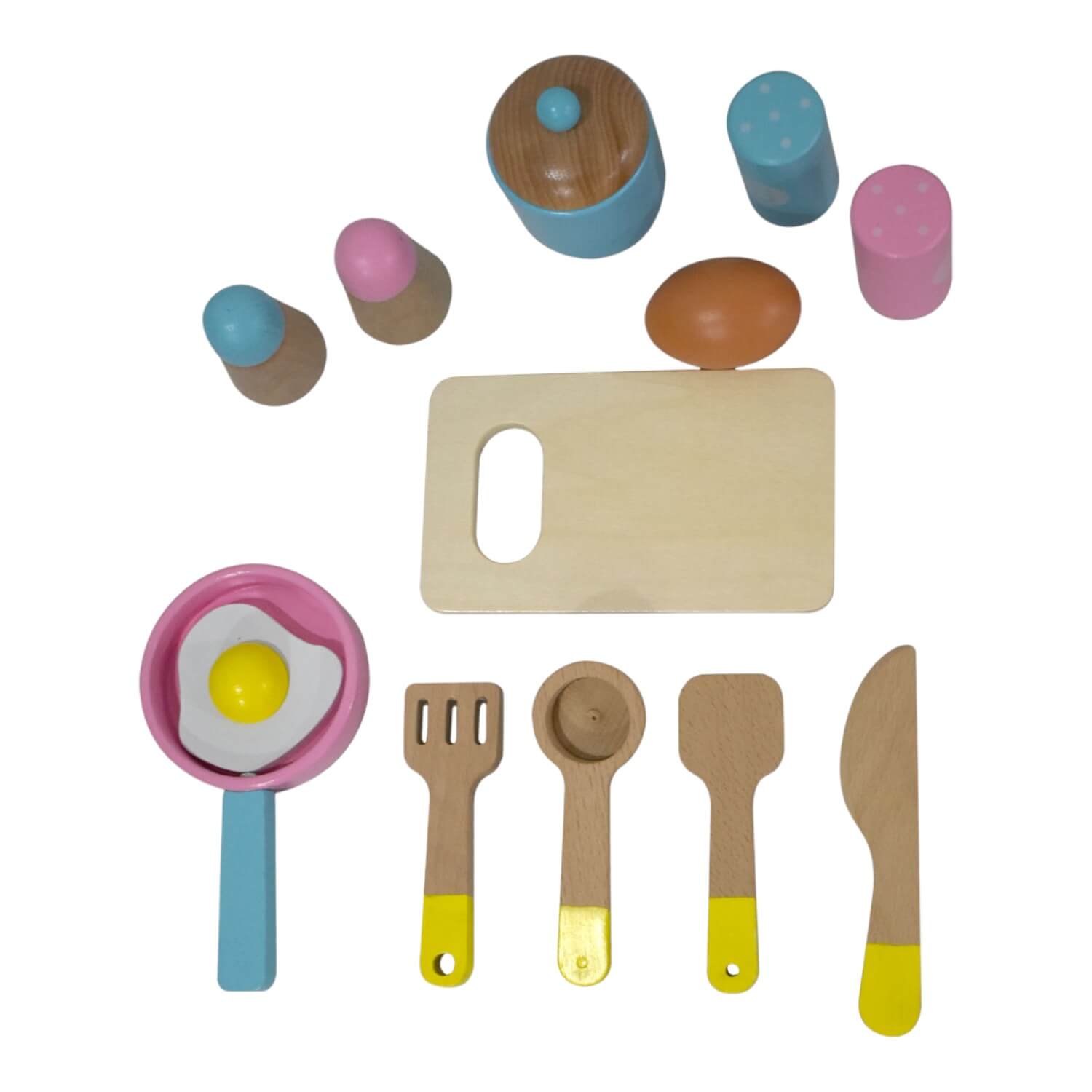 ACCESORIOS COCINA COC012 MULTICOLOR JUGUETE DE MADERA 13 PIEZAS GAMEPOWER GAME POWER - 1