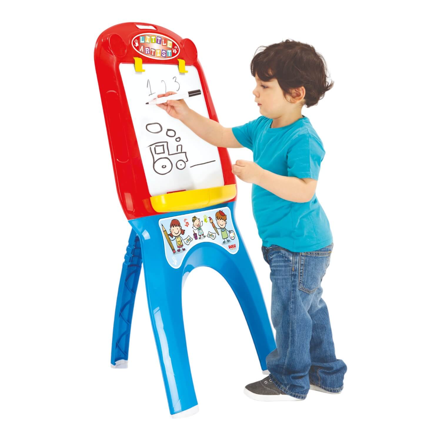 PIZARRA DOLU DL7062 MULTICOLOR INFANTIL CON SOPORTE 59X37X105 CM - 2