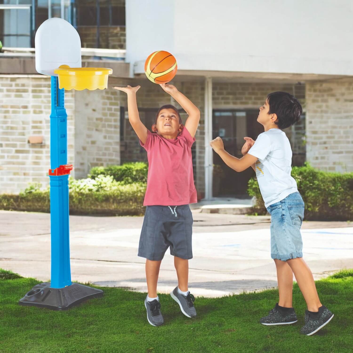 SET DOLU ARO BASKETBALL + PEDESTAL AJUSTABLE A 170M - 5