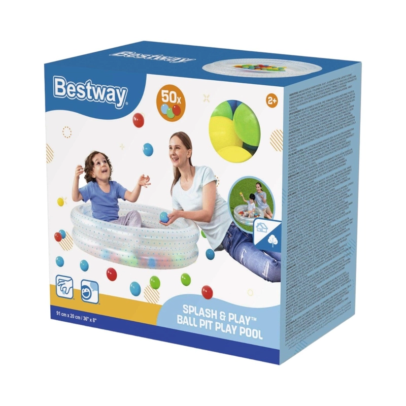 PISCINA INFLABLE CON PELOTAS BESTWAY 51141 91X20 CM SPLASH & PLAY - 9