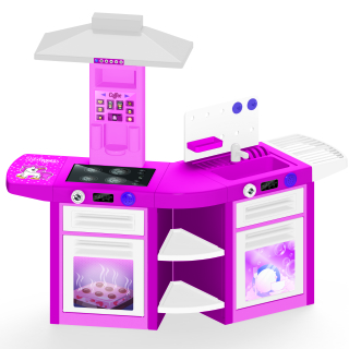 COCINA PLASTICA DOLU DL2543 DOBLE UNICORNIO + EXTRAS 109X65X100 CM - 1