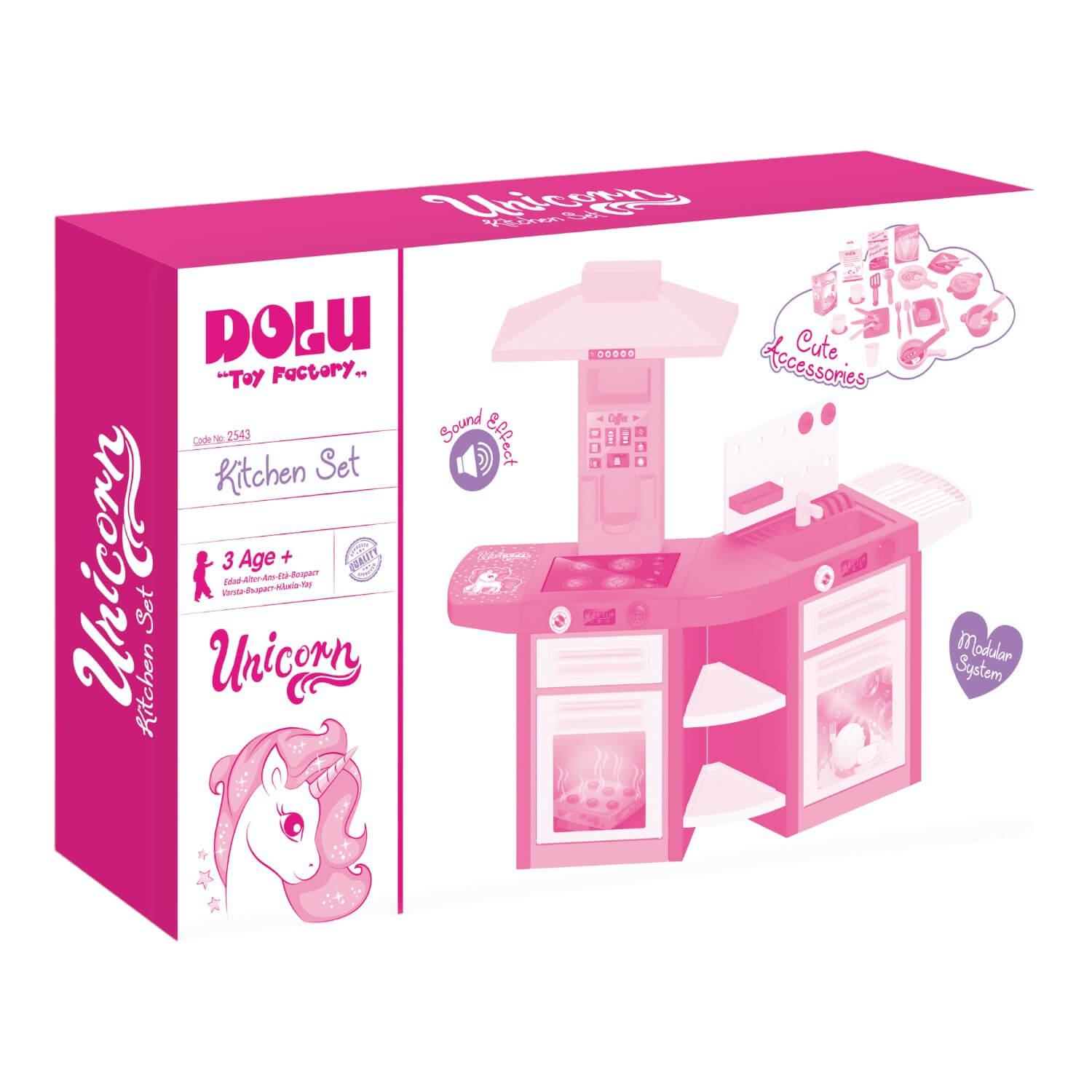 COCINA PLASTICA DOLU DL2543 DOBLE UNICORNIO + EXTRAS 109X65X100 CM - 4