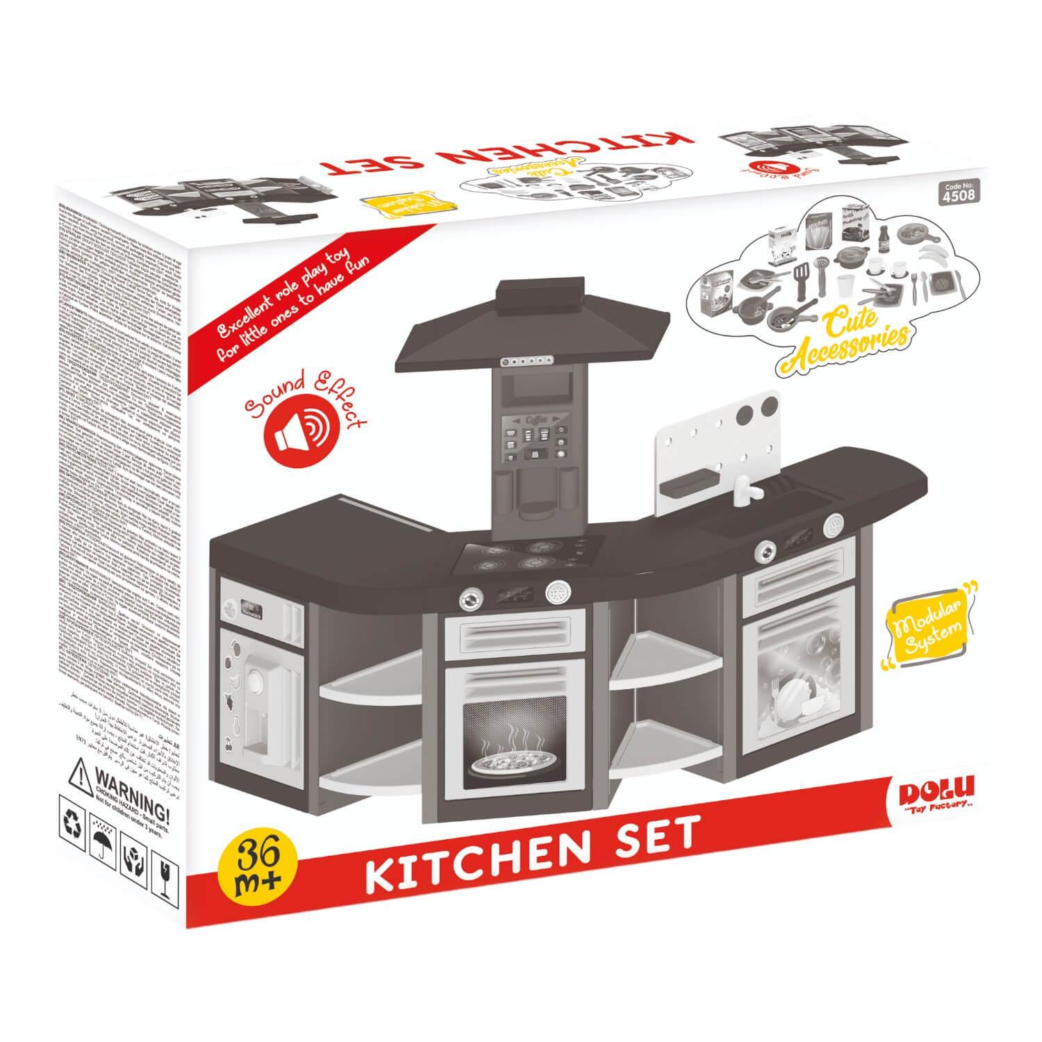 COCINA JUGUETE DOLU DL4508 PLASTICA TRIPLE + ACCESORIO 139X65X100 CM - 6
