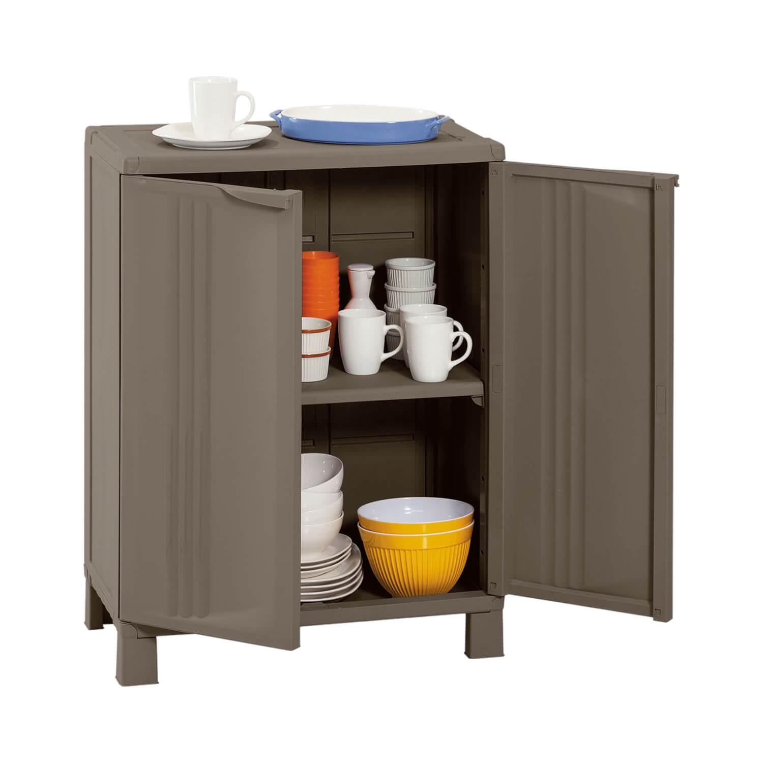 ARMARIO RIMAX BEIGE MEDIANO STARPLAST HOME 66.5X39X91 - 2