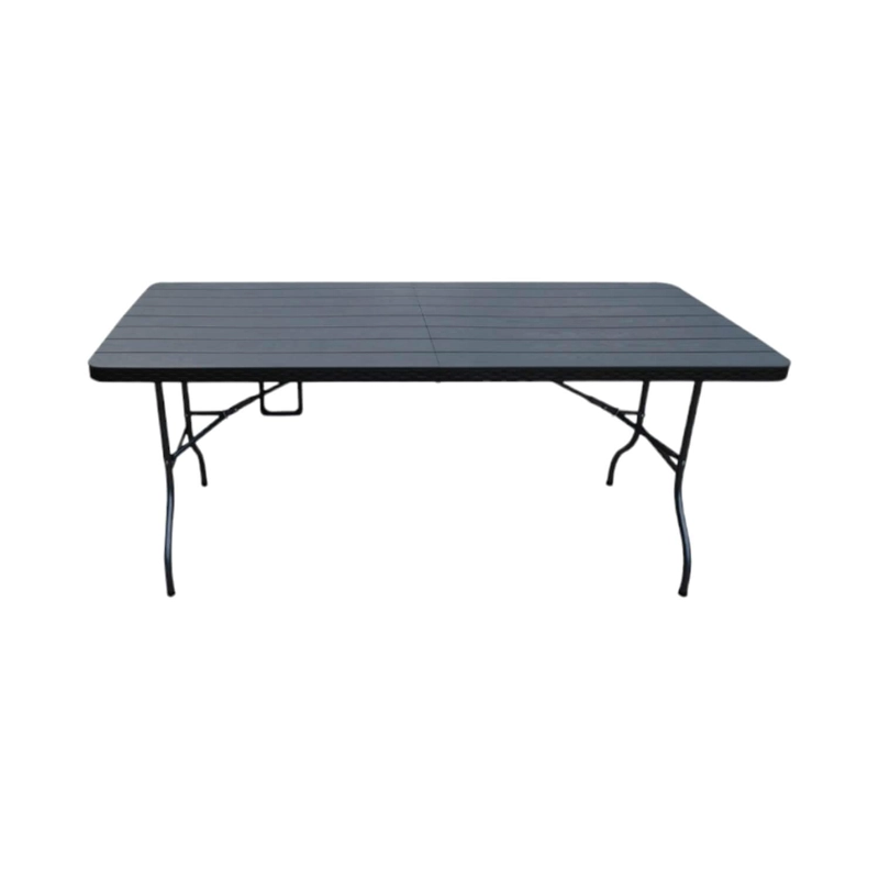 MESA NORTHWEST NW-180N PLEGABLE NEGRO 180 CM ACERO - 1