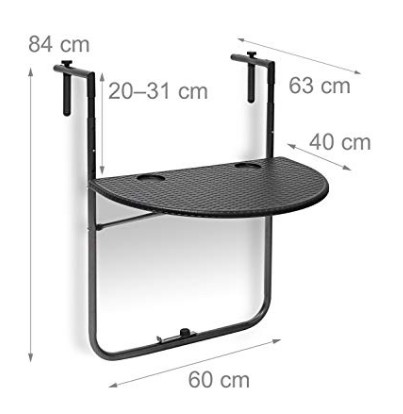 MESA NORTHWEST NW-BT60 BALCON 60CM ACERO - 3