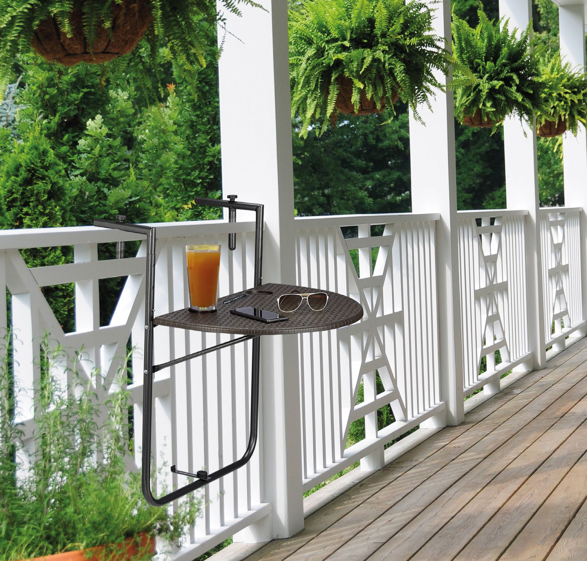 MESA NORTHWEST NW-BT60 BALCON 60CM ACERO - 4