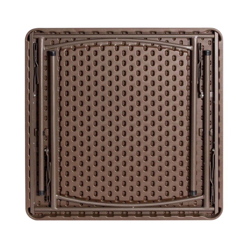 MESA NORTHWEST NW-RT86 PLEGABLE CUADRADA RATTAN 86 CM ACERO - 2
