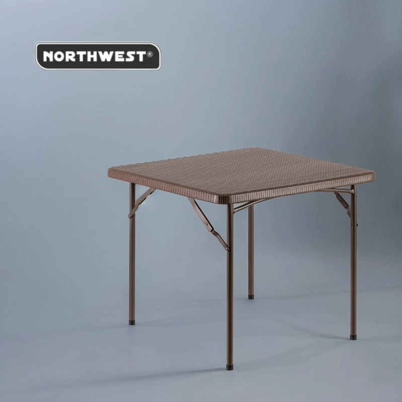 MESA NORTHWEST NW-RT86 PLEGABLE CUADRADA RATTAN 86 CM ACERO - 4