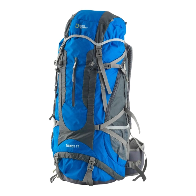 MOCHILA CAMPING EVEREST 75 LITROS AZUL NATIONAL GEOGRAPHIC - 1