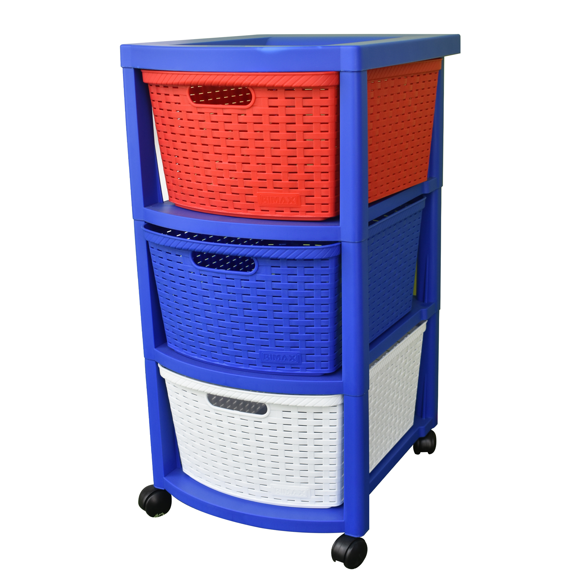 CAJONERA RIMAX RX10125 3 CAJONES MULTICOLOR RATTAN NIÑO - 3