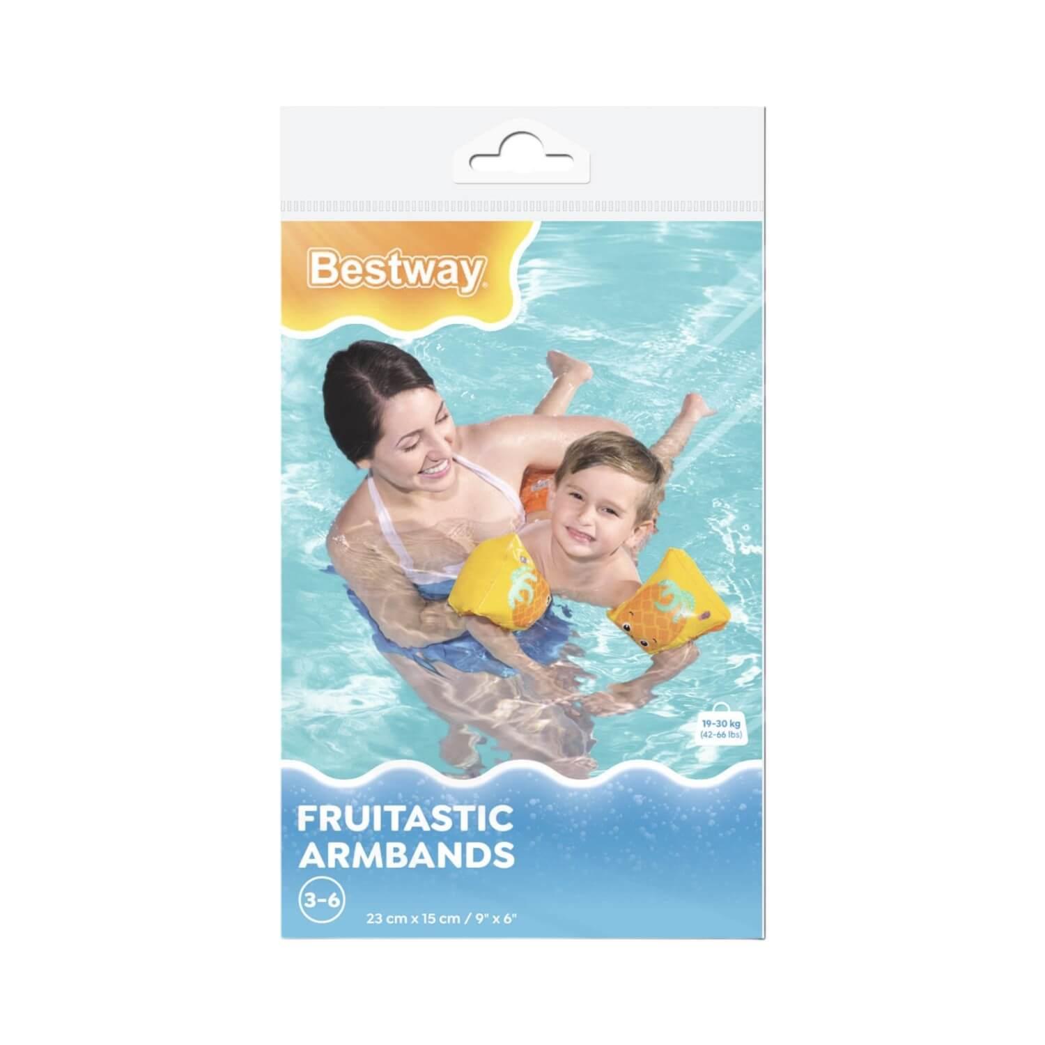 ALITAS INFLABLE BESTWAY 32042 FRUTAS 23X15 CM 3-6 AÑOS - 4