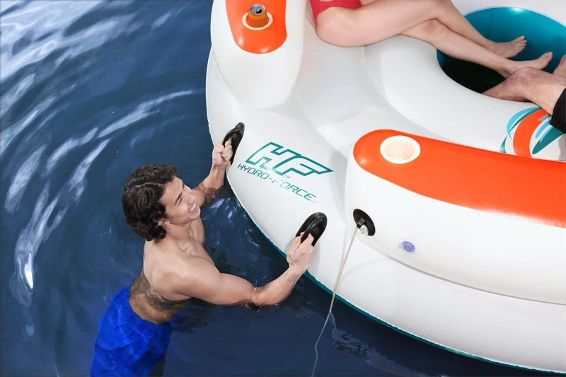 FLOTADOR BESTWAY 43135 ISLA CON RESPLADO 4 PERSONAS 2.55X2.55M - 4