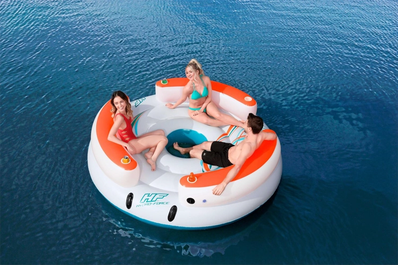 FLOTADOR BESTWAY 43135 ISLA CON RESPLADO 4 PERSONAS 2.55X2.55M - 5