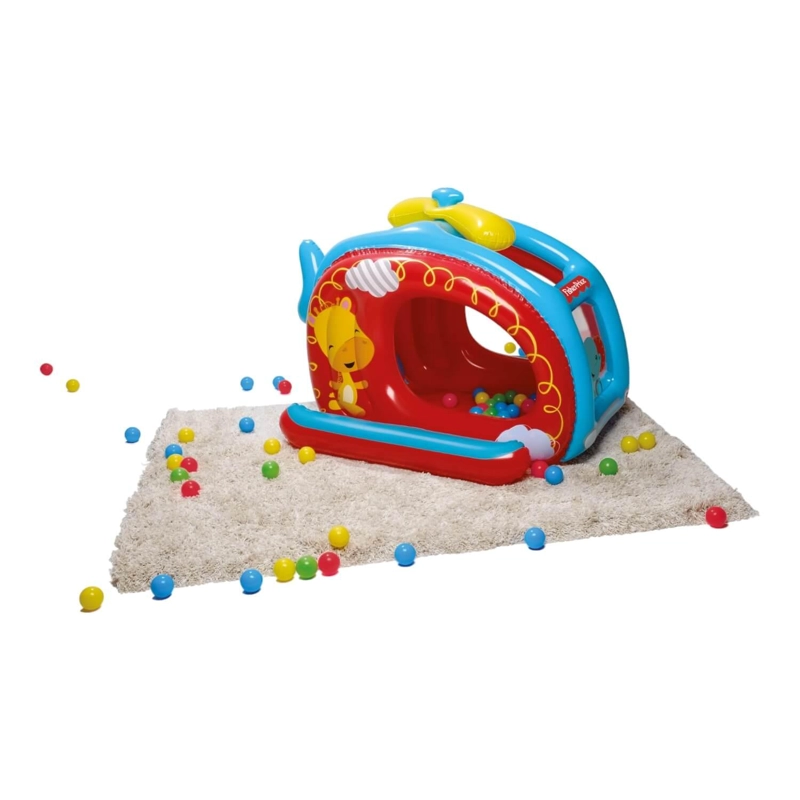PISCINA HELICOPTERO INFLABLE CON PELOTAS FISHER PRICE - 3