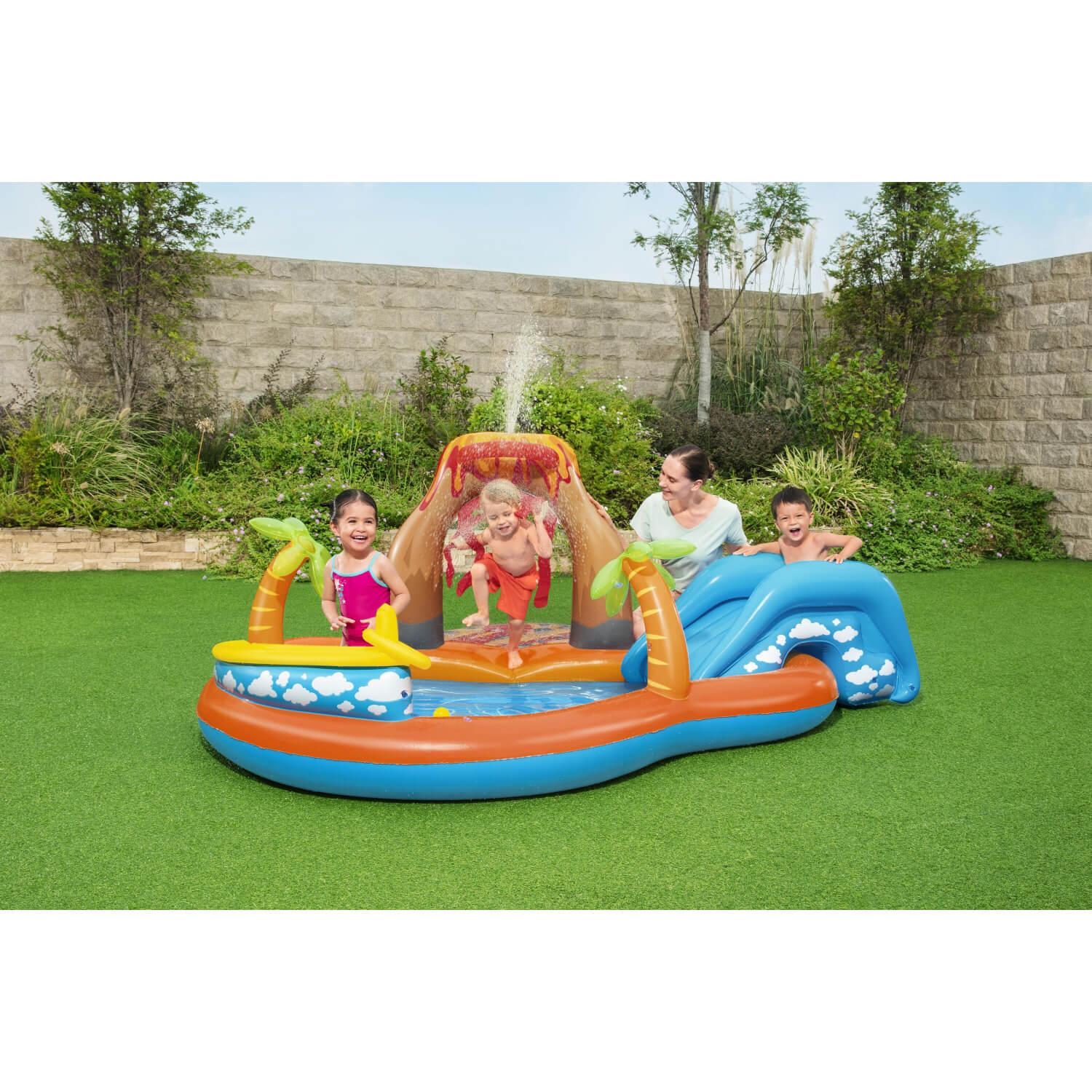 PISCINA Y JUEGOS INFLABLE BESTWAY LAVA 2.65MX2.65MX1.04M - 2