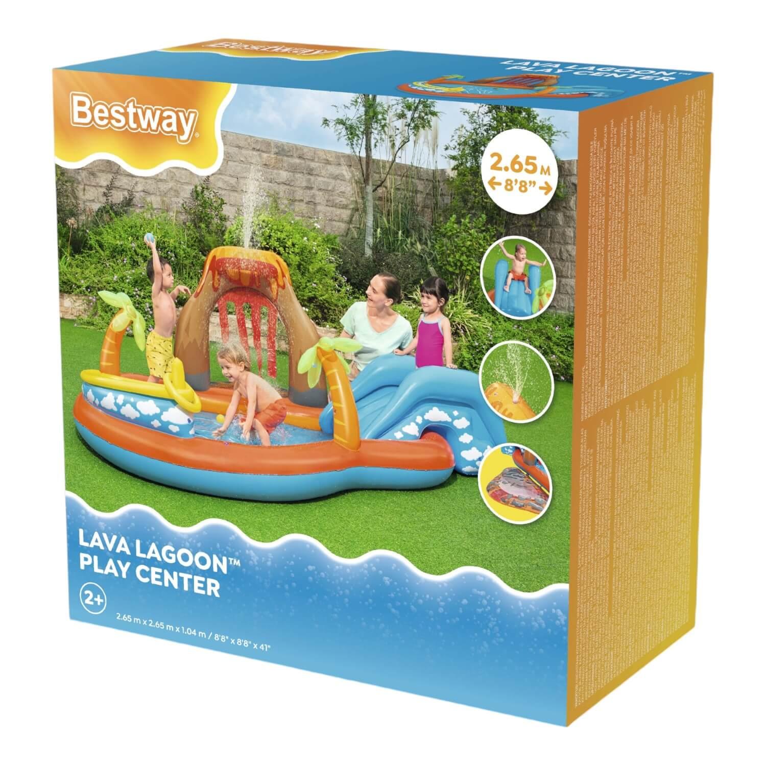PISCINA Y JUEGOS INFLABLE BESTWAY LAVA 2.65MX2.65MX1.04M - 3