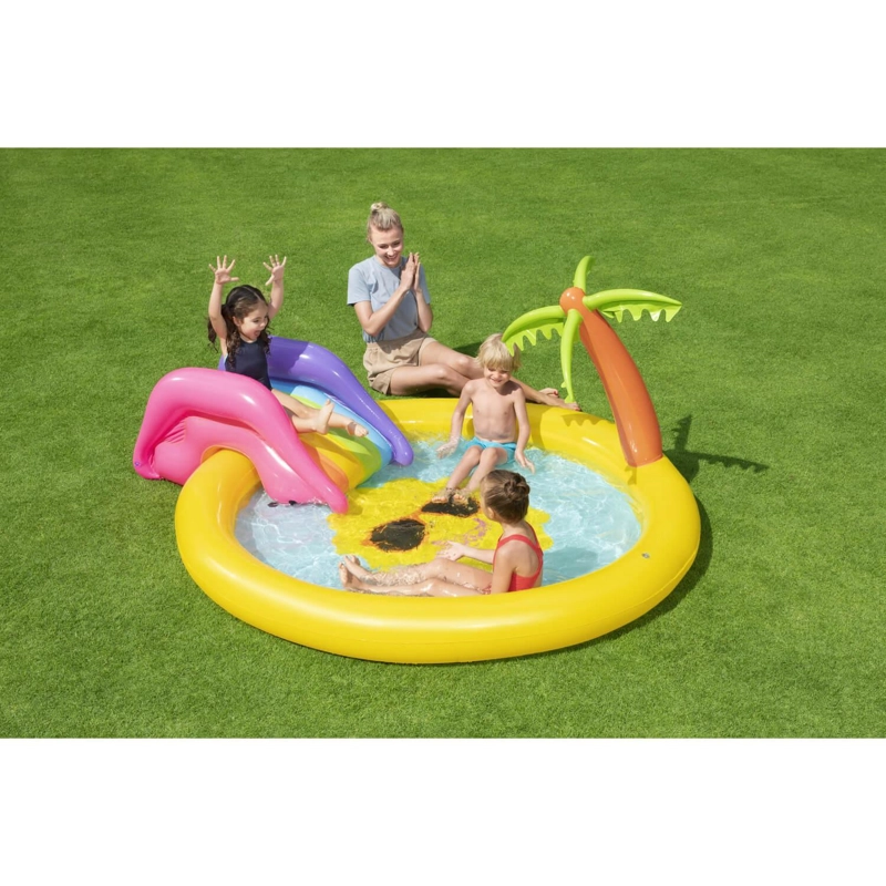 PISCINA Y JUEGOS INFLABLE BESTWAY SUNNYLAND 2.37X2.01X1.04M - 2