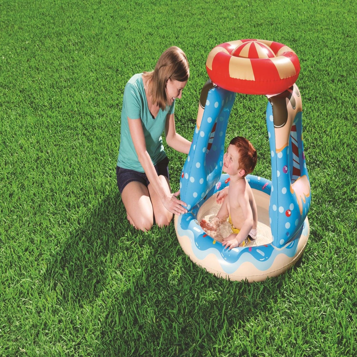 PISCINA INFLABLE BESTWAY CON TECHO PARA BEBE S 91X91X89CM - 6