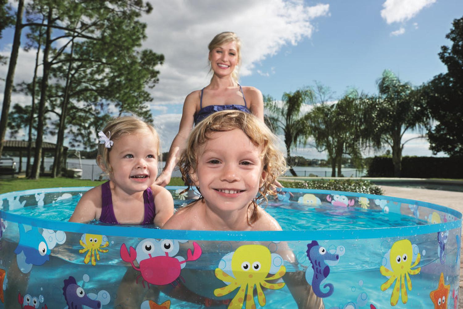 PISCINA BESTWAY SEMI RIGIDA PARA NIÑOS 1.22MX25CM - 3