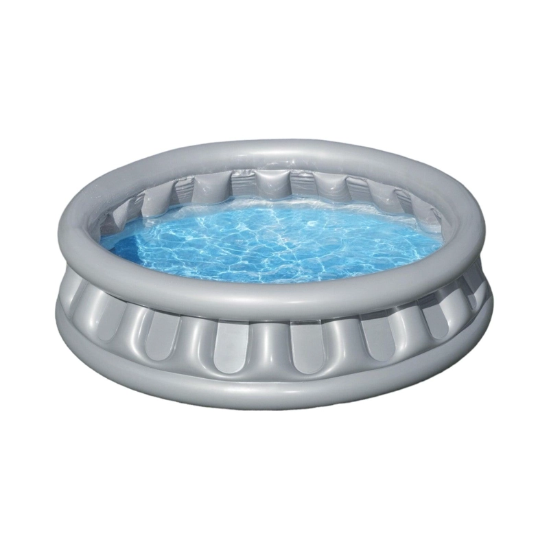 PISCINA INFLABLE BESTWAY REDONDA PARA NIÑOS 157X41CM GRIS - 1