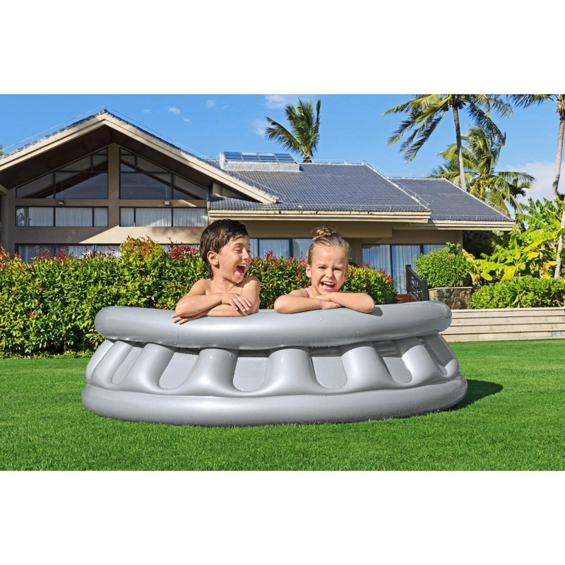 PISCINA INFLABLE BESTWAY REDONDA PARA NIÑOS 157X41CM GRIS - 6