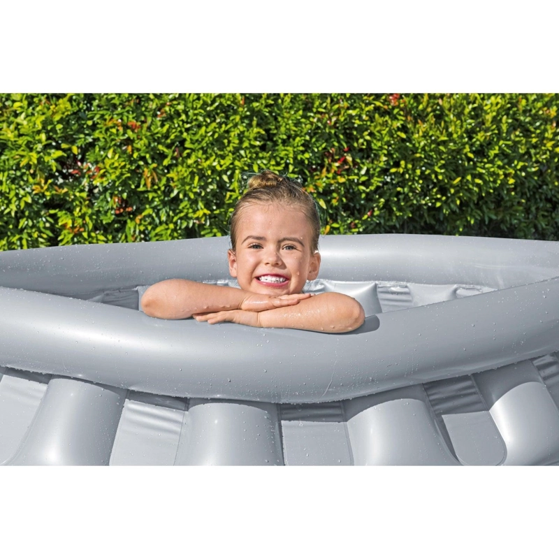 PISCINA INFLABLE BESTWAY REDONDA PARA NIÑOS 157X41CM GRIS - 7